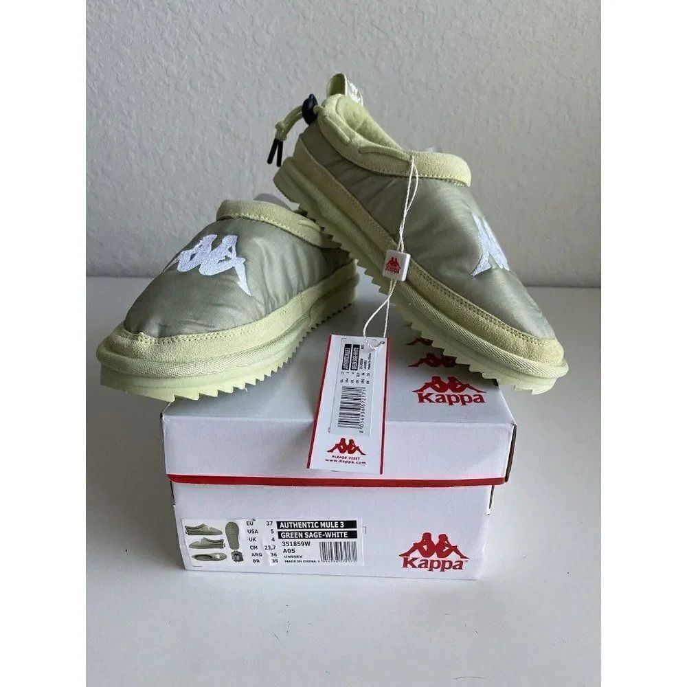 KAPPA Authentic MULE 3 Slip On Sandals Sage Green Unisex Men’s Sz 5 Women’s 6.5 - Picture 2 of 9